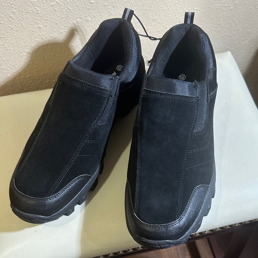 Adventuridge Suede Slip ons. Size 12